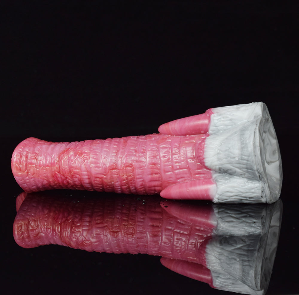 7 Inch Pink Curved Elephant Trunk Fantasy Dildo