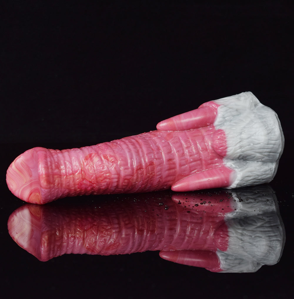 7 Inch Pink Curved Elephant Trunk Fantasy Dildo