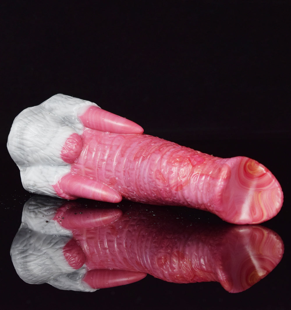 7 Inch Pink Curved Elephant Trunk Fantasy Dildo