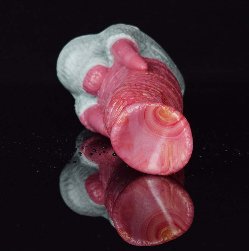 7 Inch Pink Curved Elephant Trunk Fantasy Dildo