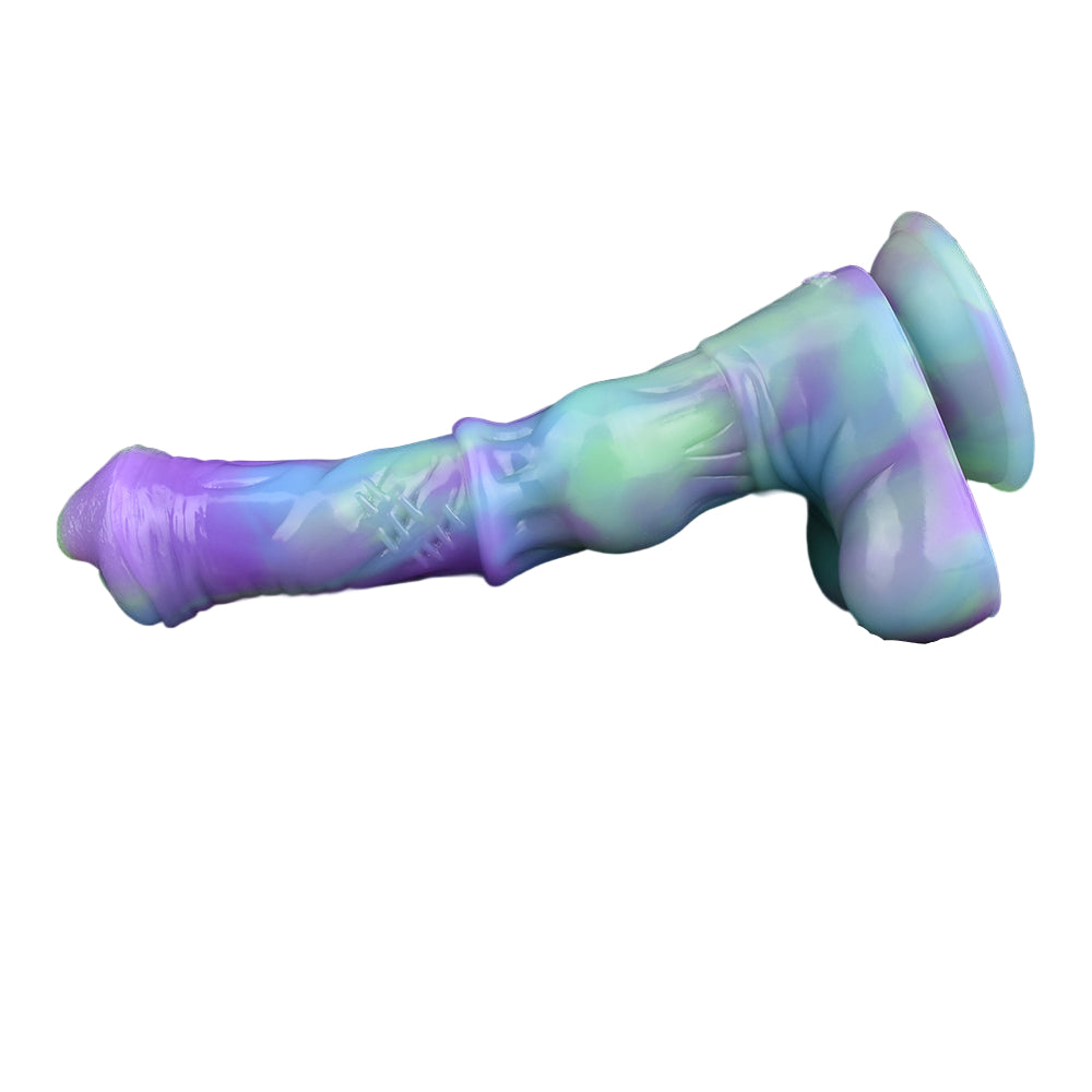 9 Inch Silicone Glow In The Dark Horse Dildo