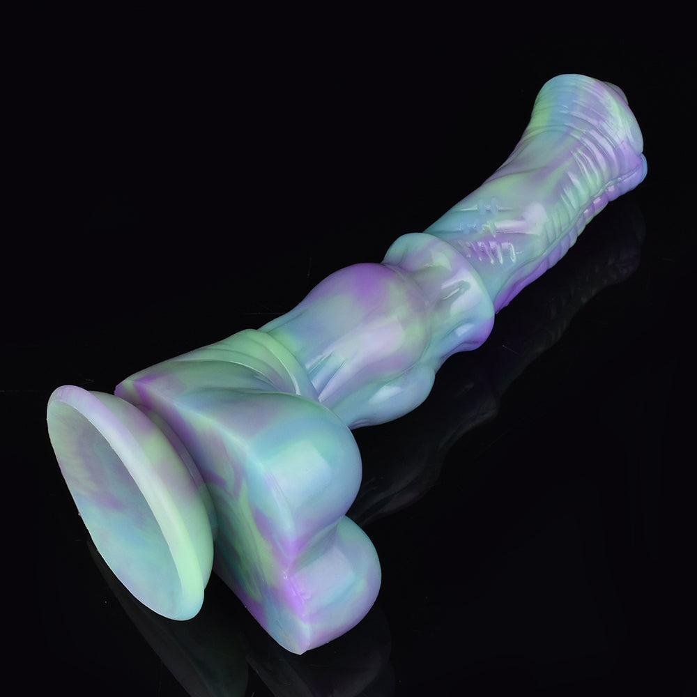 9 Inch Silicone Glow In The Dark Horse Dildo