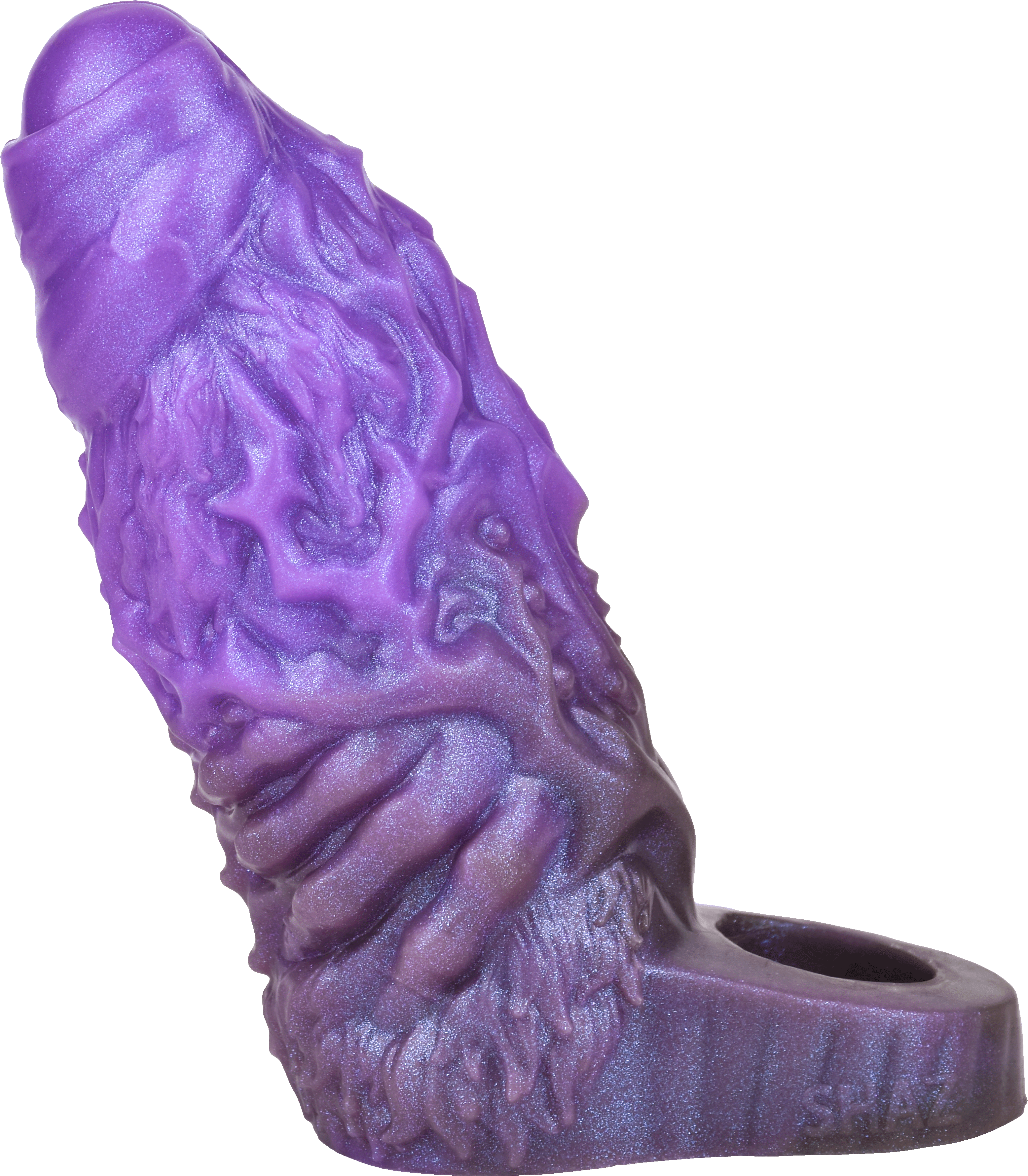 5 Inch Purple Monster Dildo Cock Sleeve