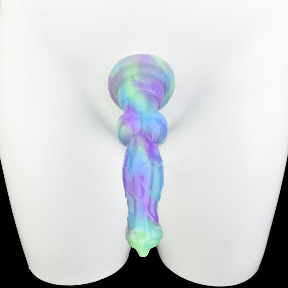 7 Inch Knot Glow In The Dark Dog Dildo
