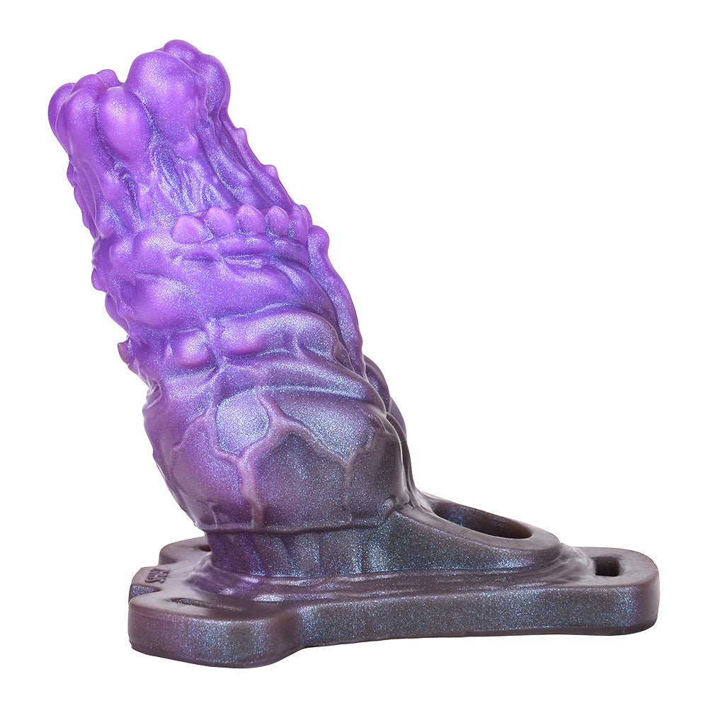 Spikes Purple  Assist Erection Hollow Dildo