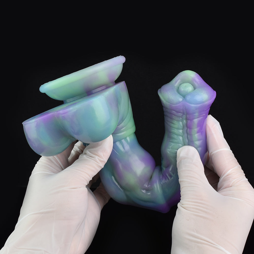 9 Inch Silicone Glow In The Dark Horse Dildo