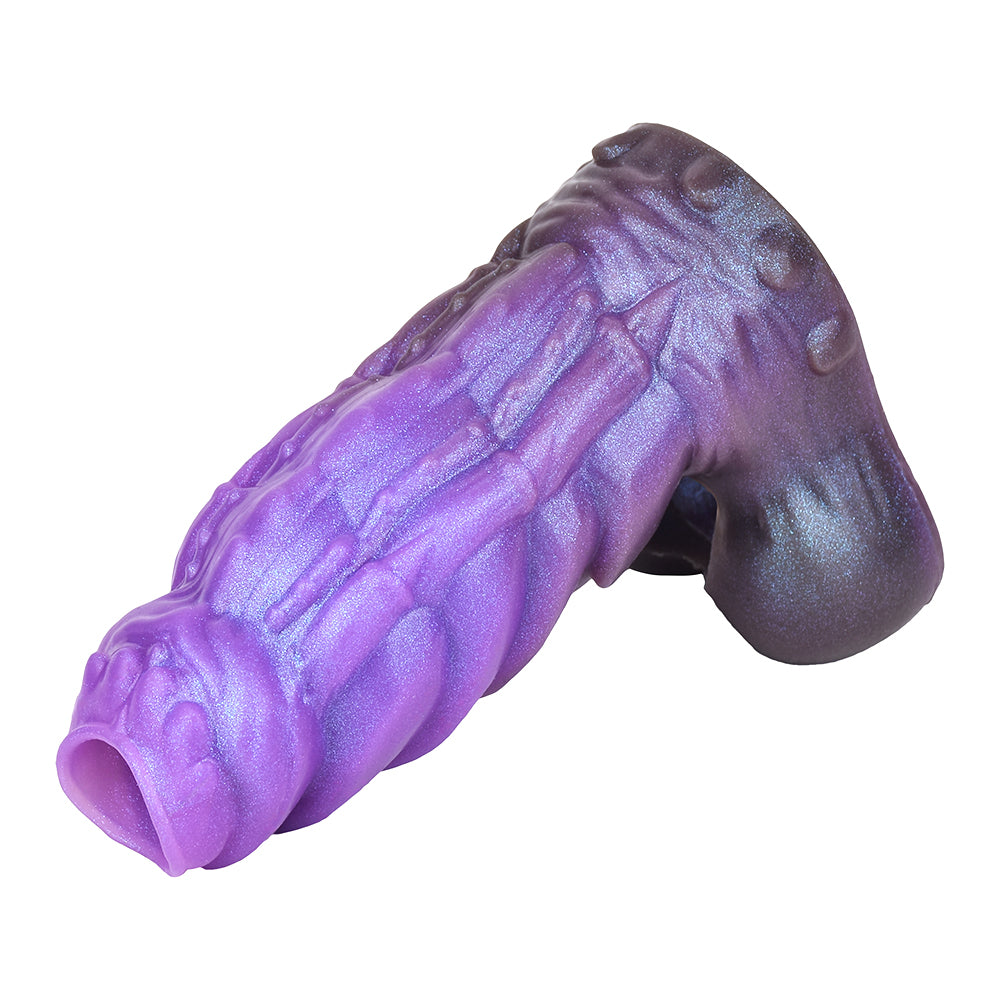 6 Inch Thread Monster Purple Penis Sleeve