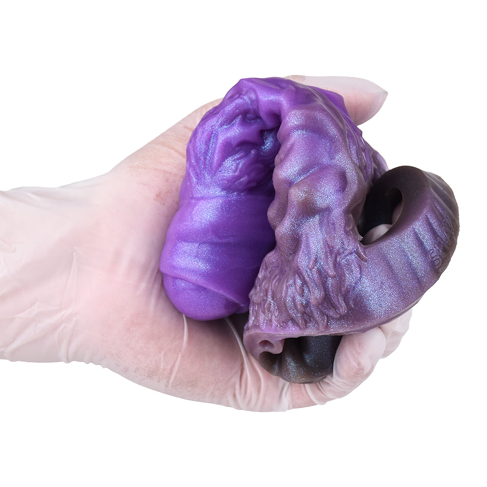 5 Inch Purple Monster Dildo Cock Sleeve