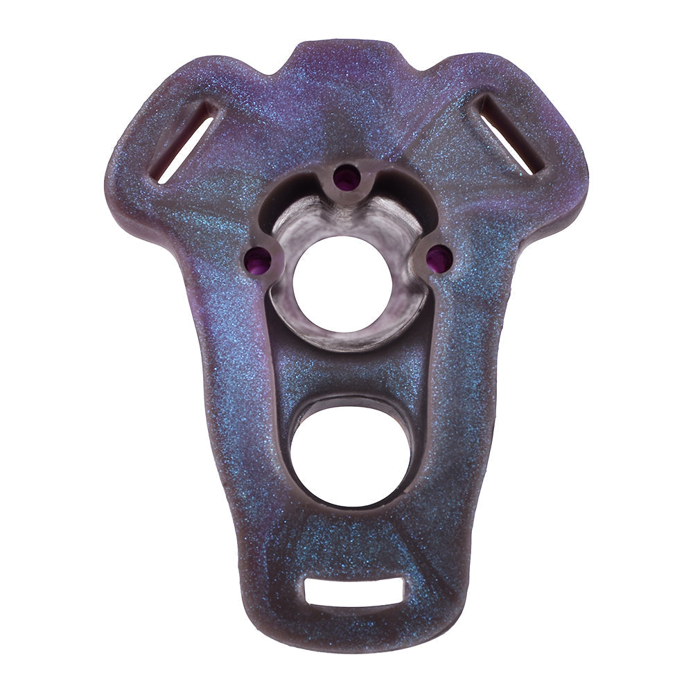 Spikes Purple  Assist Erection Hollow Dildo