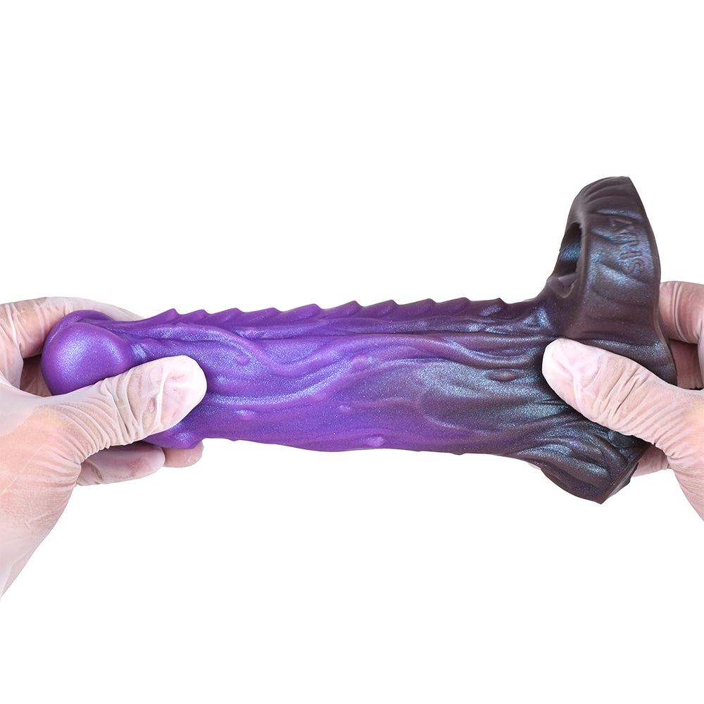 6 Inch Dragon Ridge Purple Penis  Sleeve