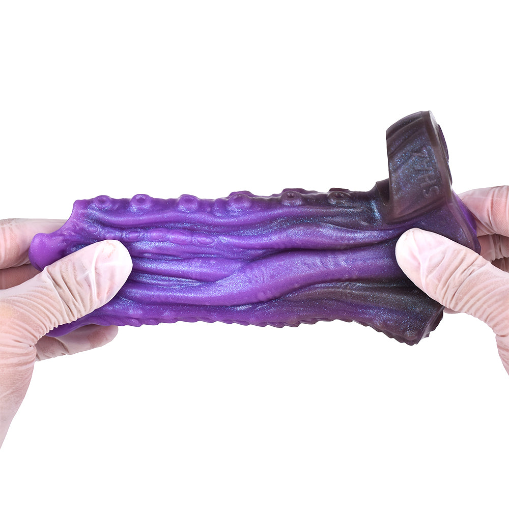 5 Inch Dragon Tentacle Purple Penis  Sleeve