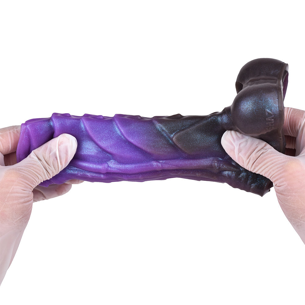 6 Inch Thread Monster Purple Penis Sleeve