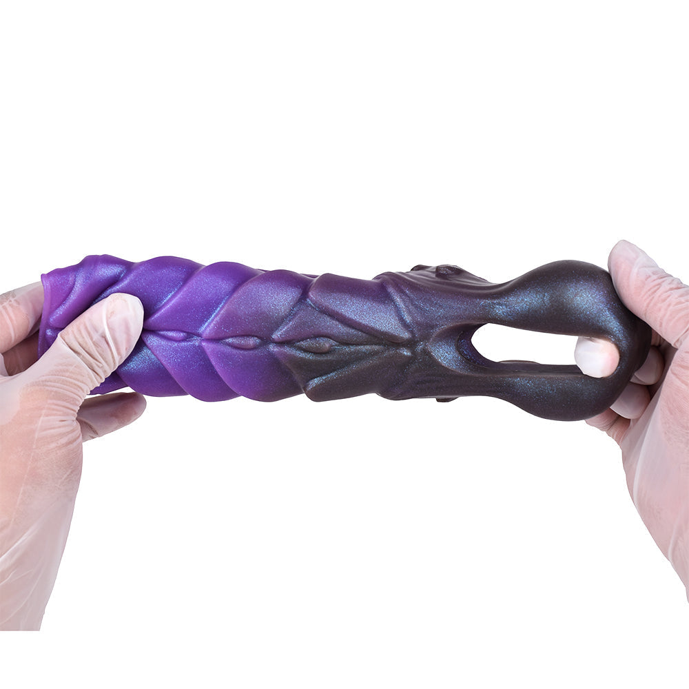 6 Inch Thread Monster Purple Penis Sleeve