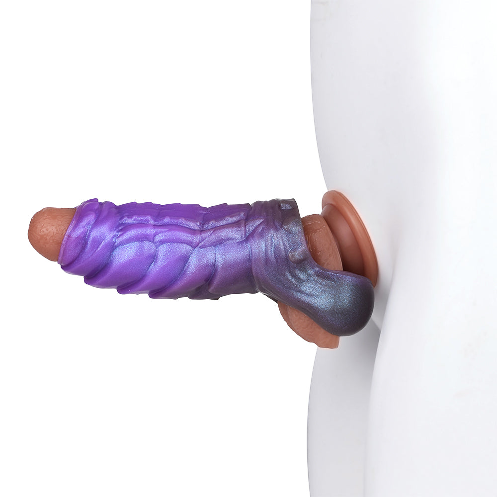 6 Inch Thread Monster Purple Penis Sleeve