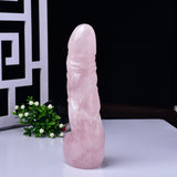 画像をギャラリー ビューアにロード Rose Quartz Dildo Crystal Penis