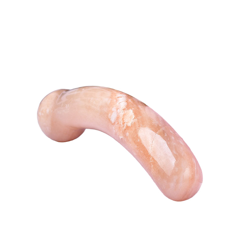 Curved G Spot Massage Crystal Dildo