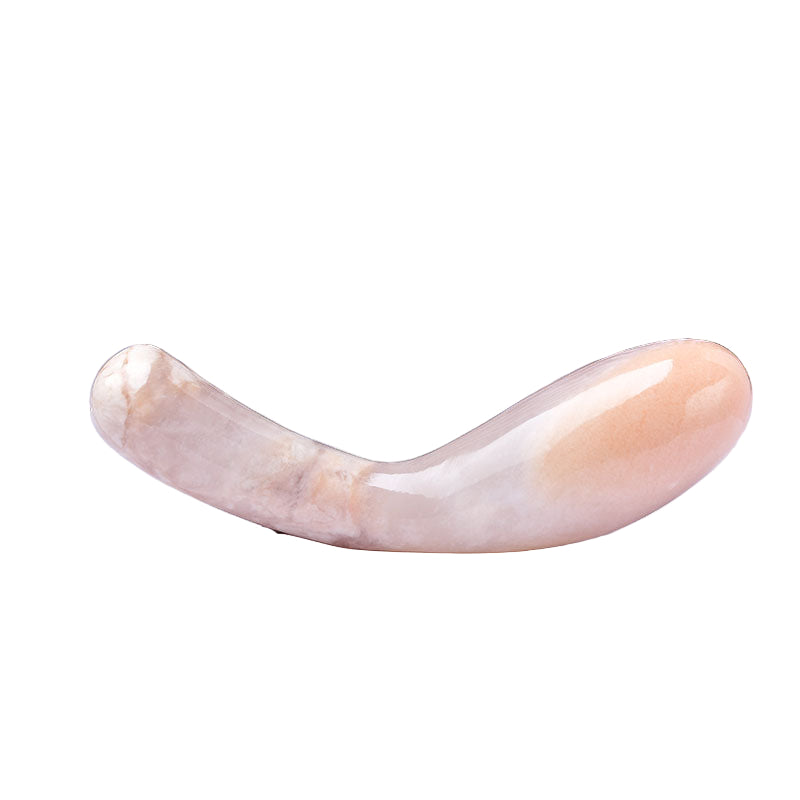 Curved Double Headed G Spot Crystal Dildo