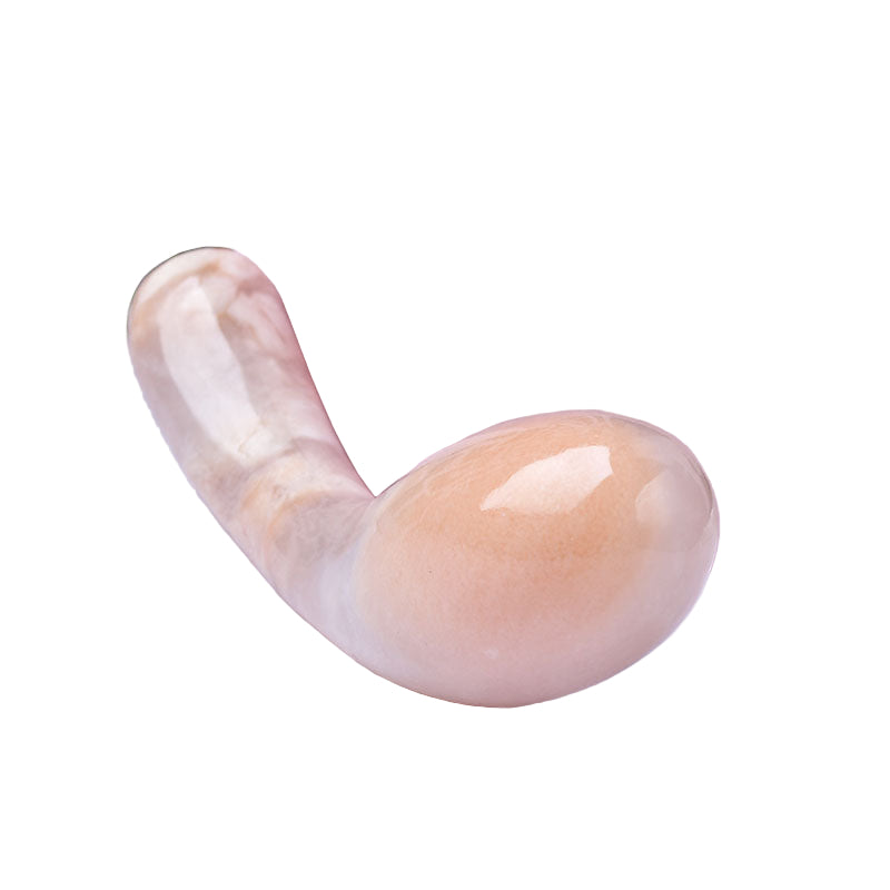 Curved Double Headed G Spot Crystal Dildo