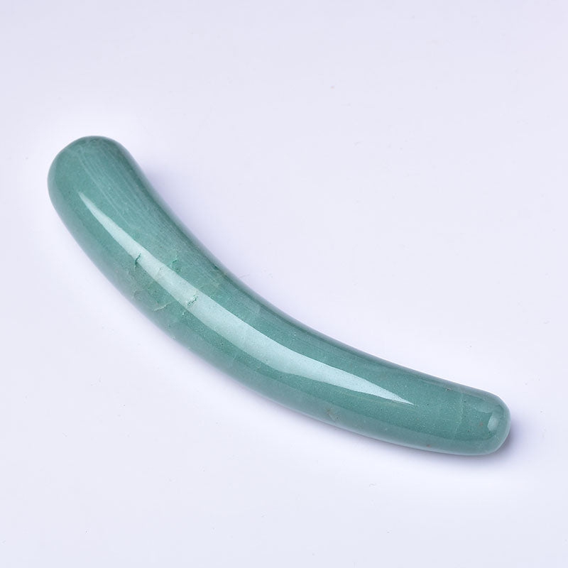 Green Aventurine Curve Dildo