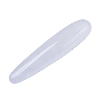Pure White Massage Stick Crystal Dildo
