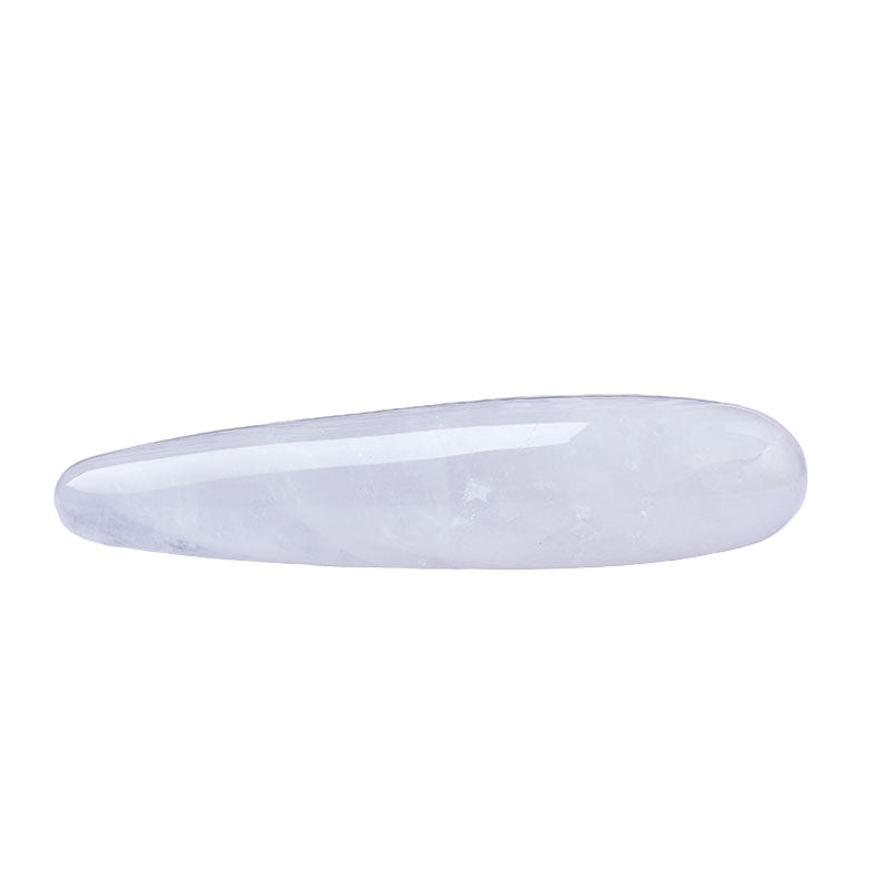Pure White Massage Stick Crystal Dildo