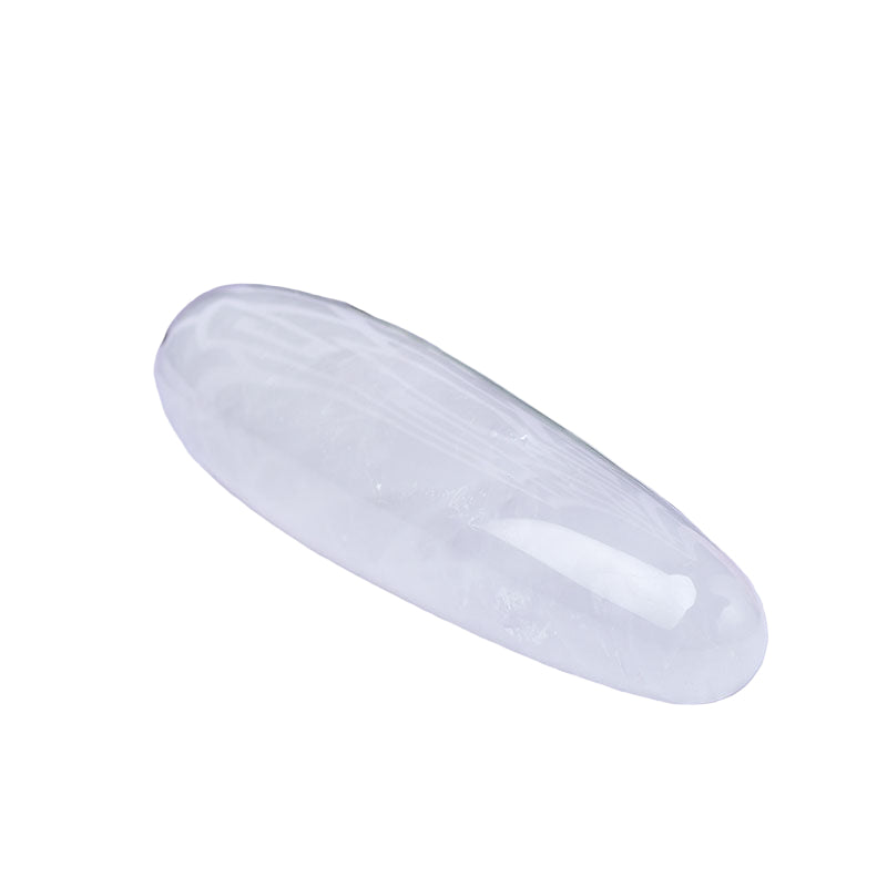 Pure White Massage Stick Crystal Dildo