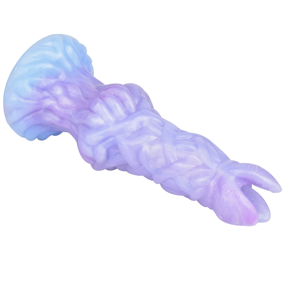 8 Inch Purple Twisted Alien Ovipositor Dildo