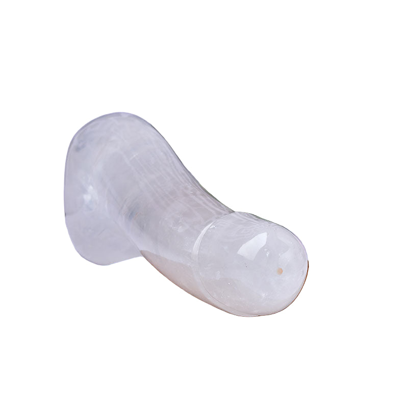 White Jade Quartz Crystal Penis Dildo