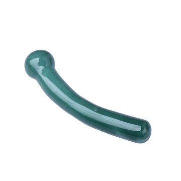 Green Aventurine Curve Crystal Dildo