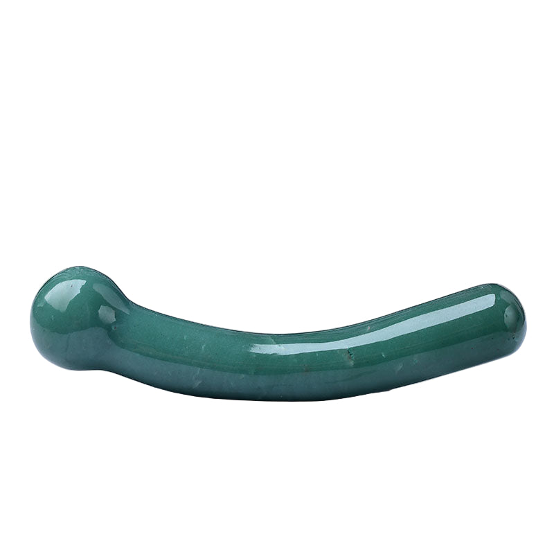 Green Aventurine Curve Crystal Dildo