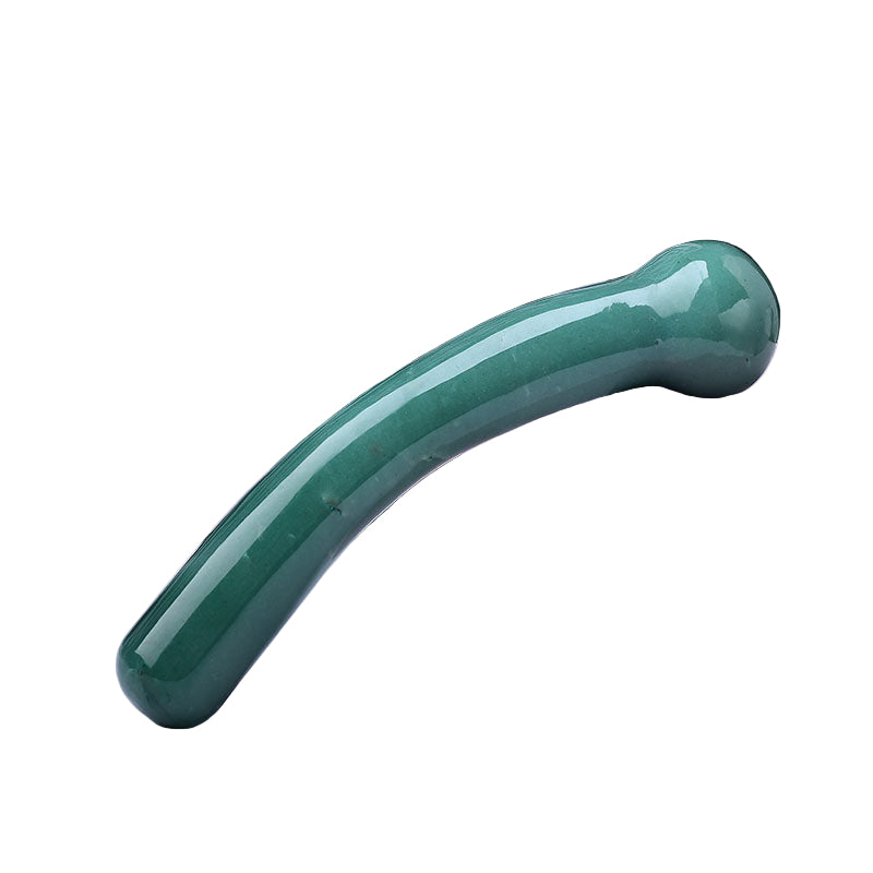 Green Aventurine Curve Crystal Dildo