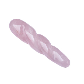 7 Inch Pink Threaded Massage Crystal Dildo