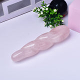 Load image into Gallery viewer, Pink crystal convex dildo