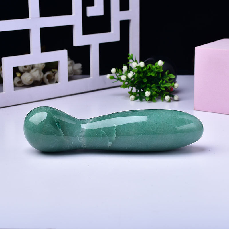 Green Aventurine G Spot Stimulation Crystal Dildo