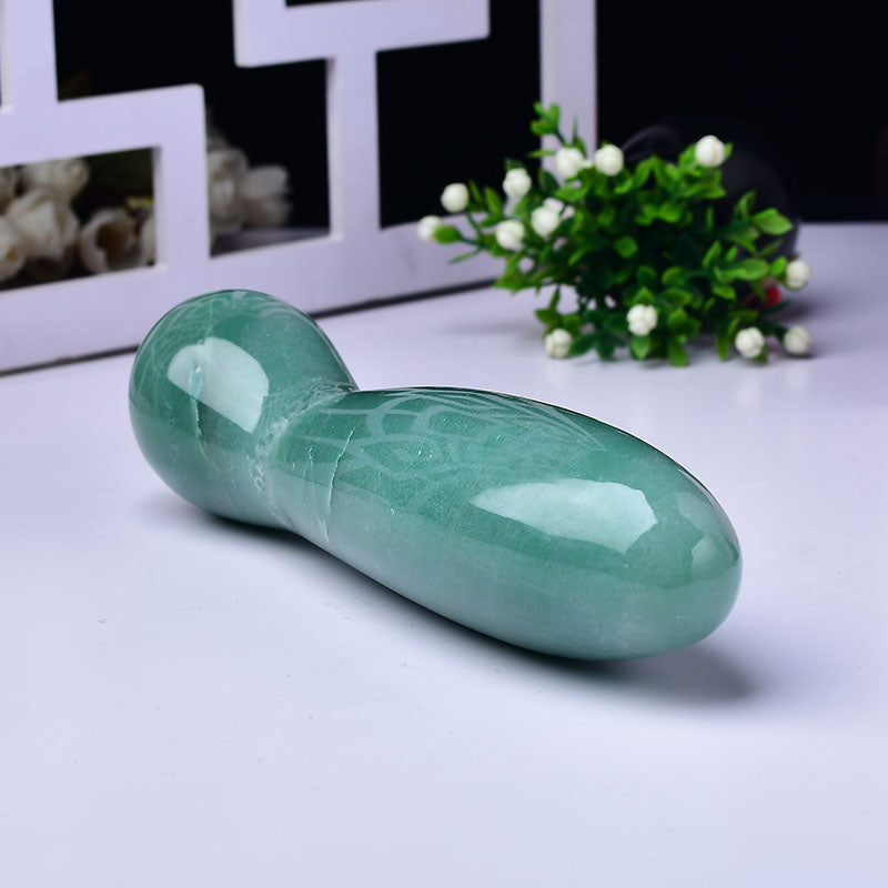 Green Aventurine G Spot Stimulation Crystal Dildo