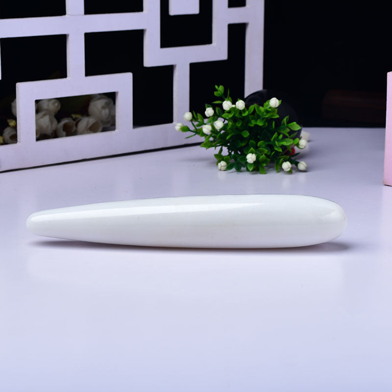 7 Inch Ivory Smooth Crystal Dildo