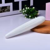 画像をギャラリー ビューアにロード White Jade Straight Crystal Dildo