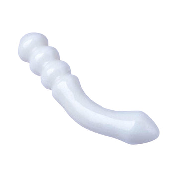 White Aventurine Beaded G Spot Crystal Dildo