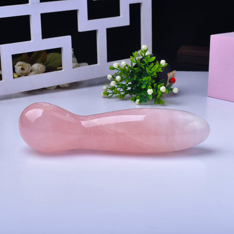 Simulation de gode en cristal rose