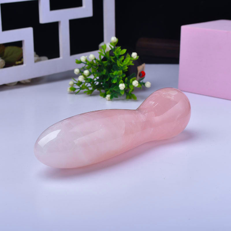 Pink Double G-spot Stimulation Crystal Dildo