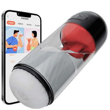 Couples Interact APP Controlled Blowjob Machine