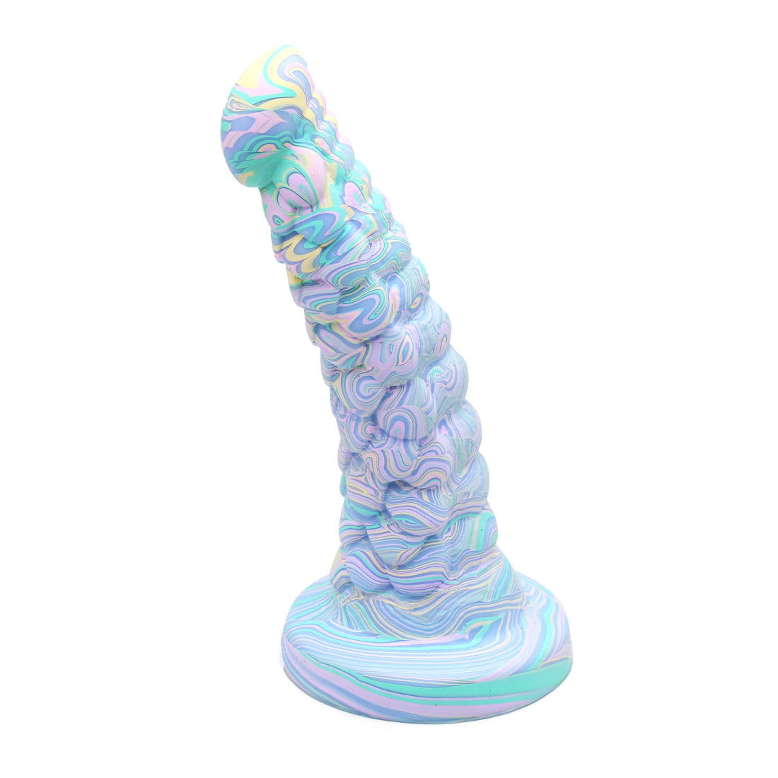 8 Inch Mixed Color Curved Fantasy Dildo