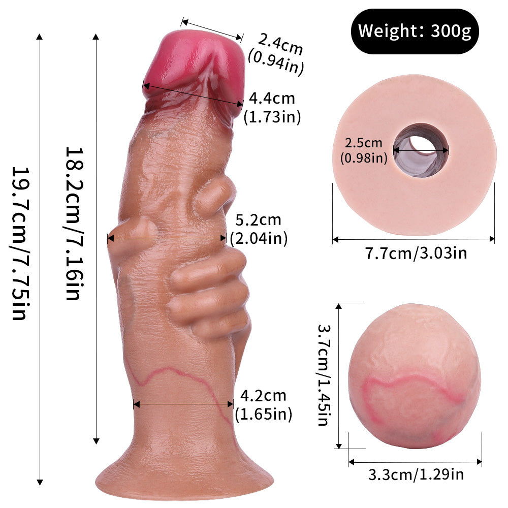 Silicone Unique Realistic Inflatable Ovipositor Dildo