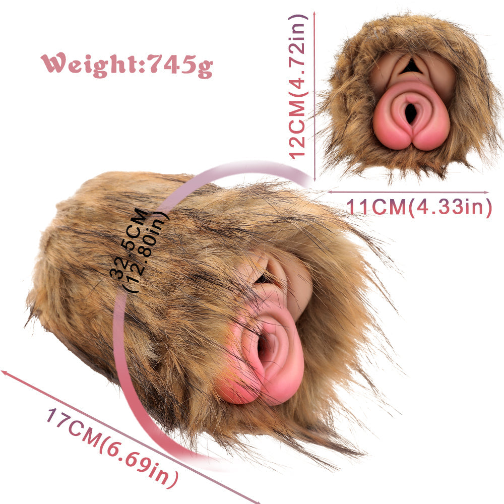 Lifelike Animal Tiger Fake Vagina Fleshlight