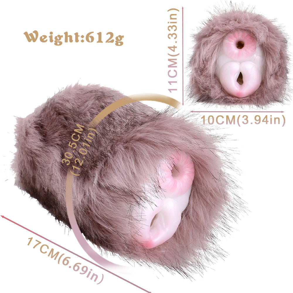 Brown Furry Fantasy Bunny Pocket Pussy