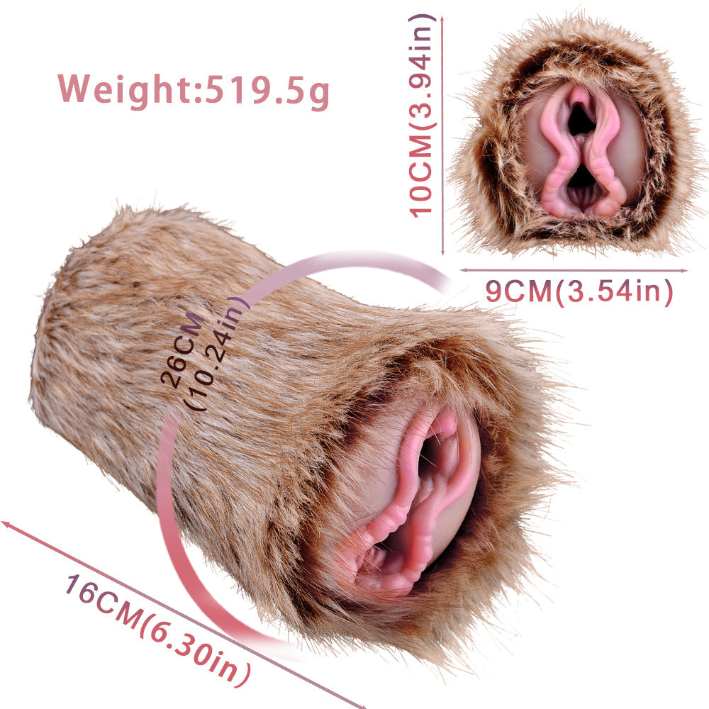 Realistic Furry Elk Pocket Pussy