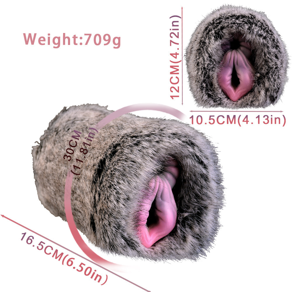 Fantasy Furry Animal Silicone Cow Pocket Pussy