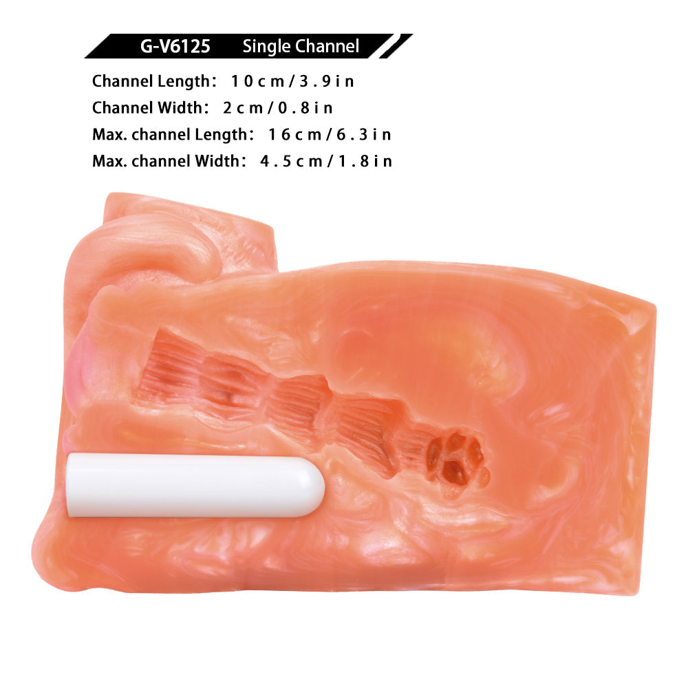 Orange Silicone Vibrating Pig Butt Male Masturbator
