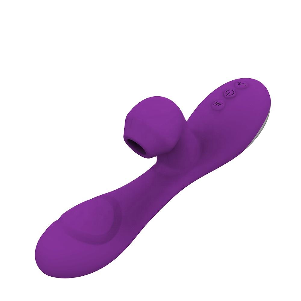 Flap And Suction G-Spot Rabbit Vibrator Purple