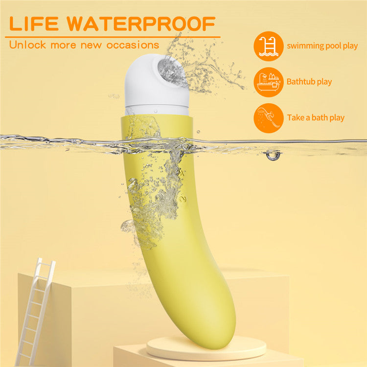 Clit Sucking Silicone Banana Vibrator Adult Toy